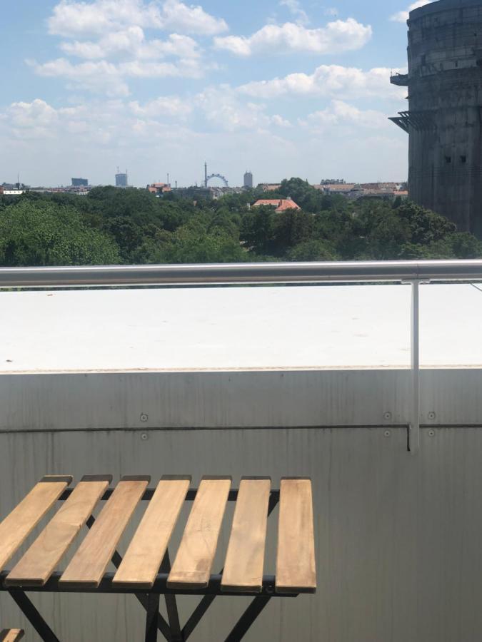 Augartenblick Penthaus 14 - Blick Zum Riesenrad Bécs Kültér fotó